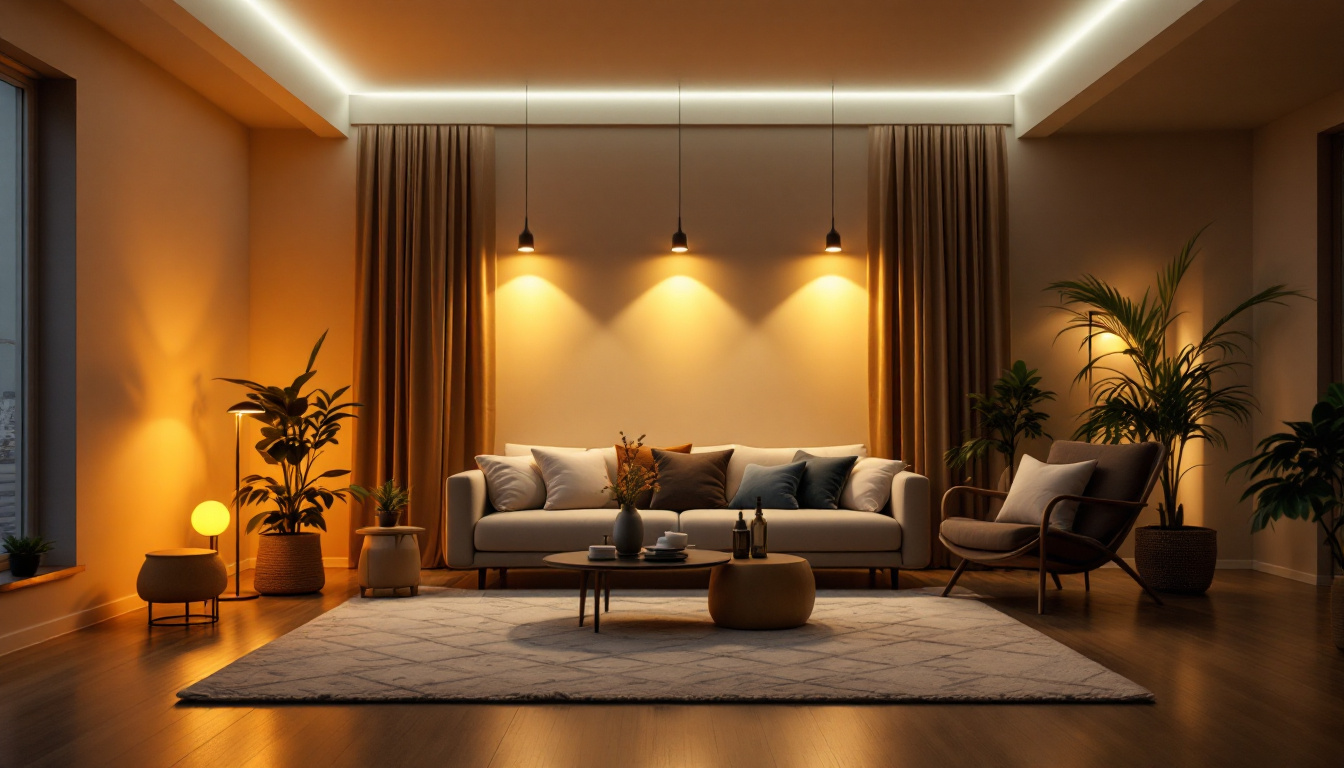 A photograph of a beautifully lit room showcasing various styles of ic-rated can lights
