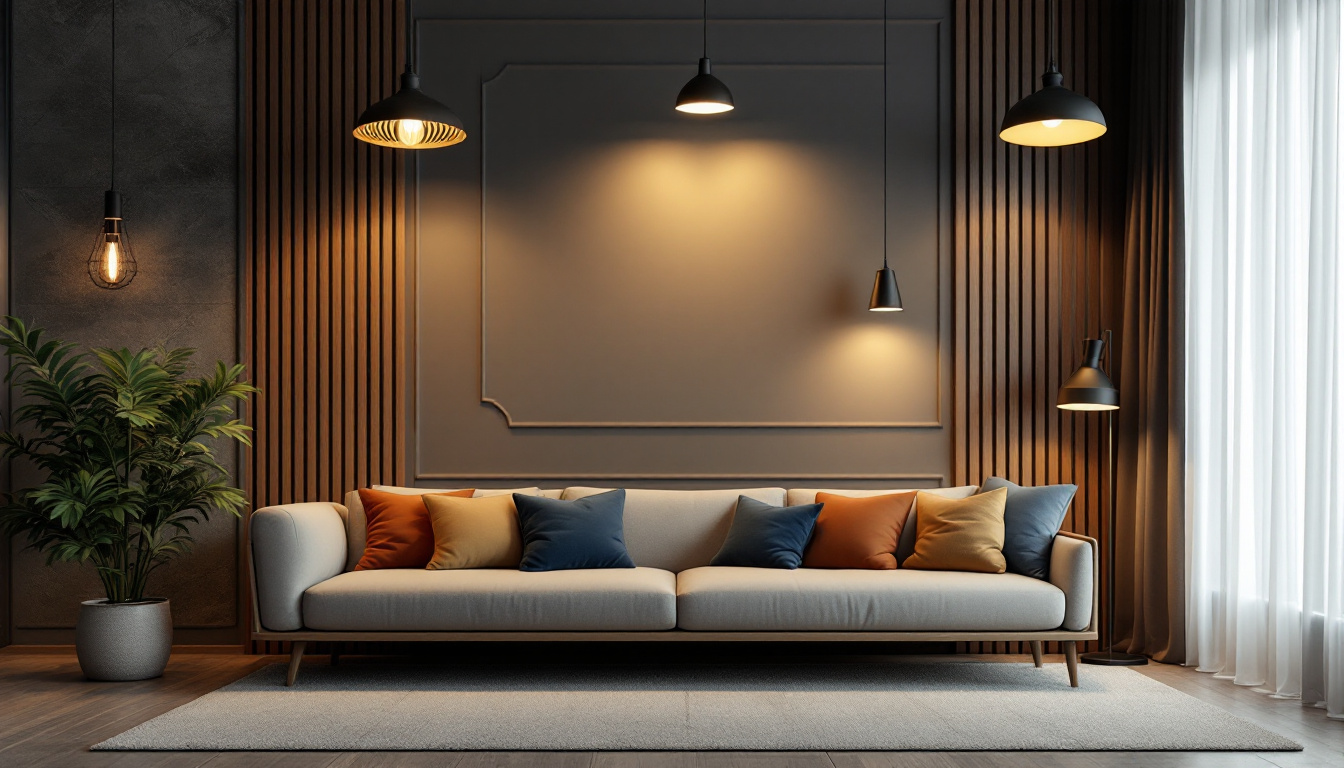 A photograph of a beautifully designed interior space that showcases a variety of stylish light fixtures on sale