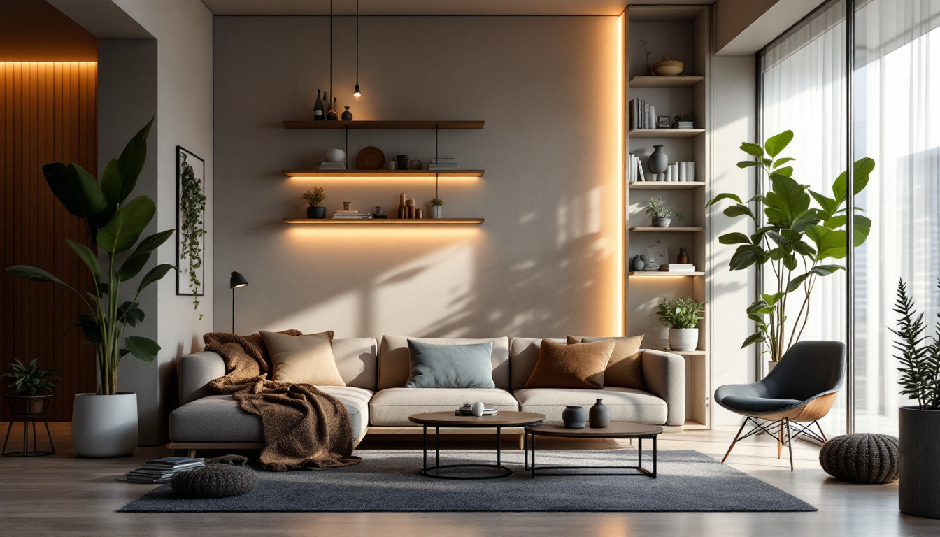 A photograph of a stylishly designed interior space showcasing the feit t12 buizz in action