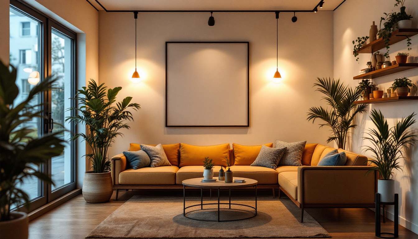 A photograph of a beautifully lit interior space that showcases a harmonious blend of stylish lighting fixtures and the overall ambiance