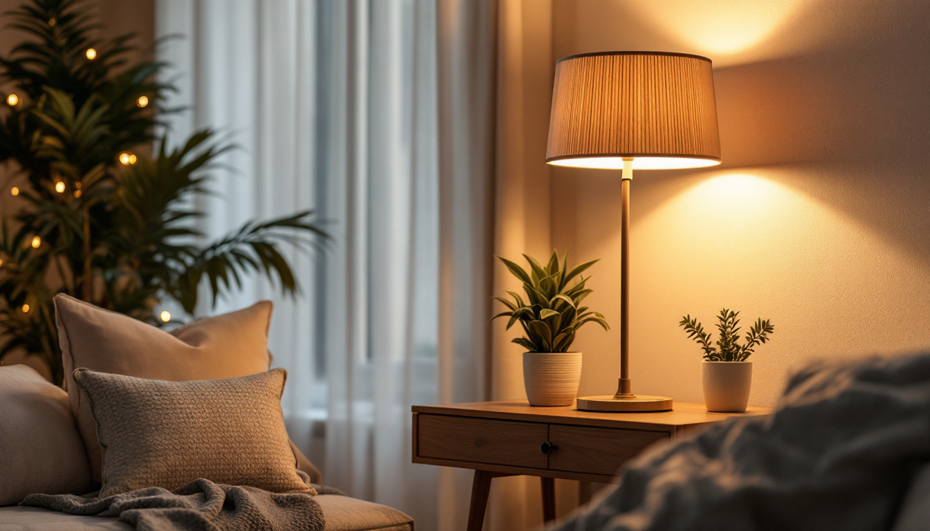 A photograph of a stylish uvo lamp in a beautifully designed room setting