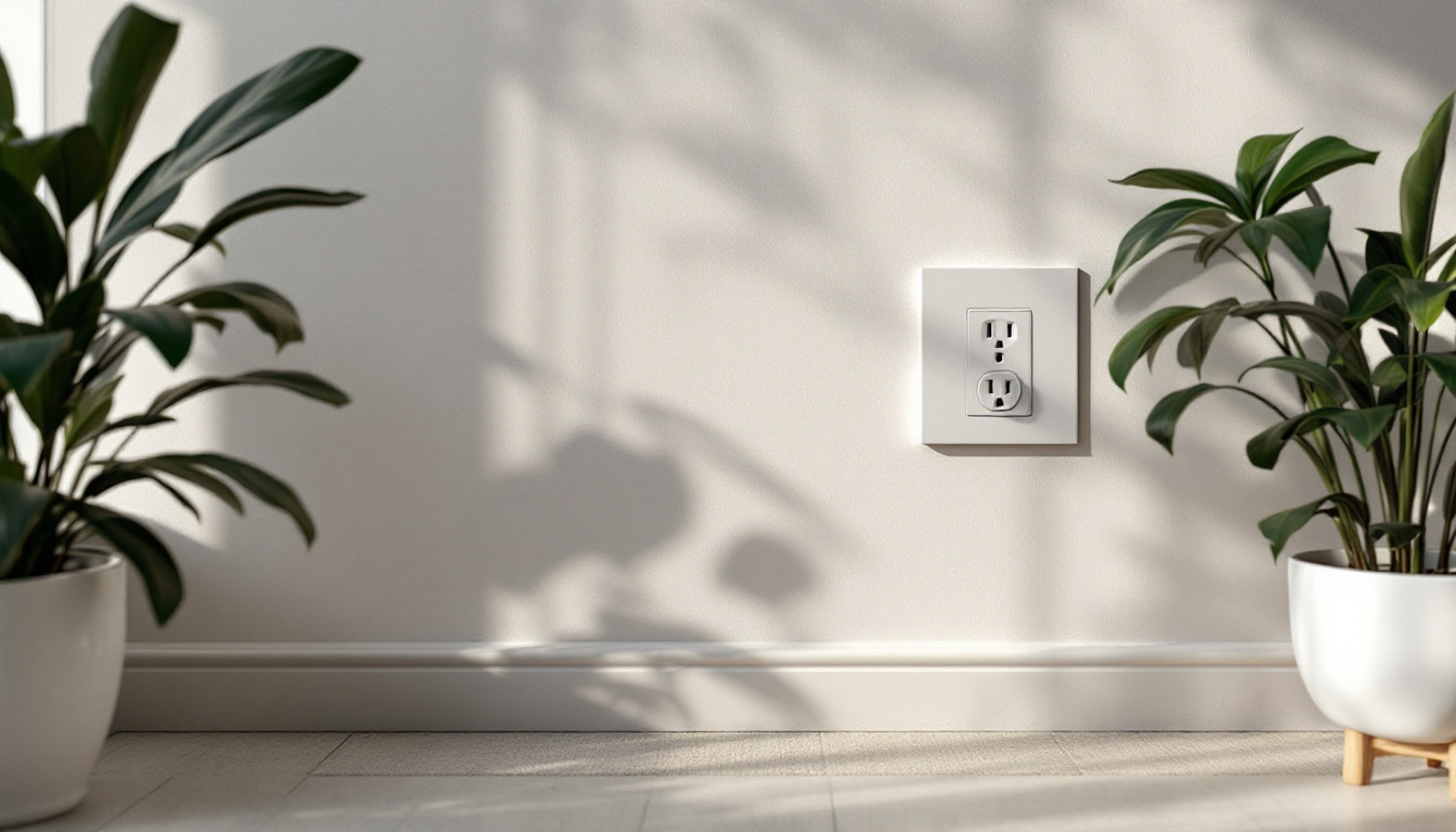 A photograph of a beautifully styled interior space featuring an extend outlet box seamlessly integrated into the design