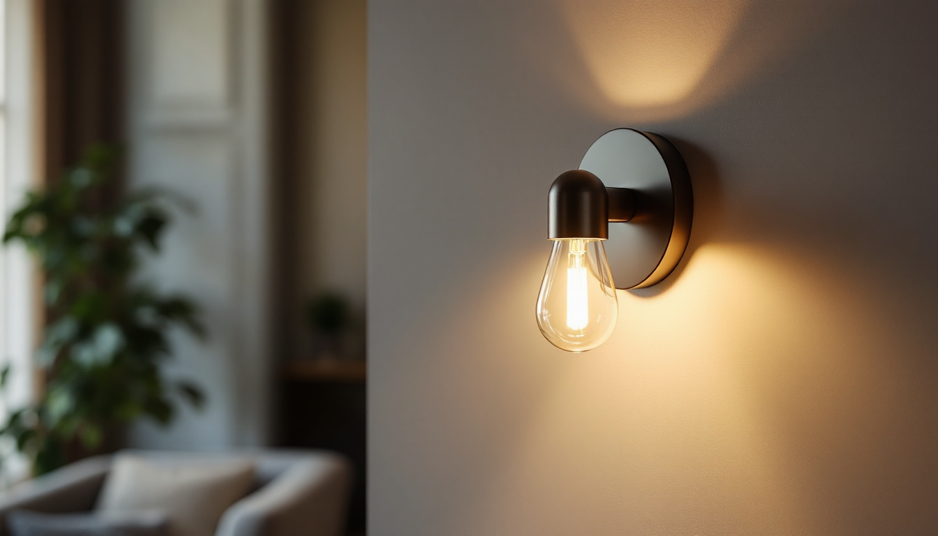 A photograph of a beautifully designed wall light mount in a stylish interior setting