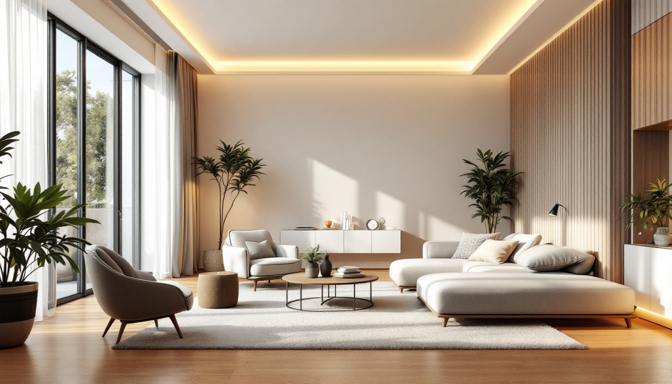 A photograph of a beautifully designed room featuring 2-inch recessed lights that highlight the space's aesthetics while showcasing their energy-efficient glow