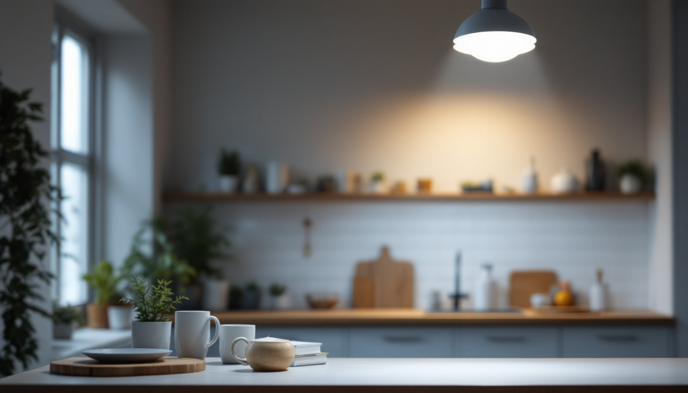 A photograph of a well-lit indoor space showcasing 4-foot led lighting fixtures in use