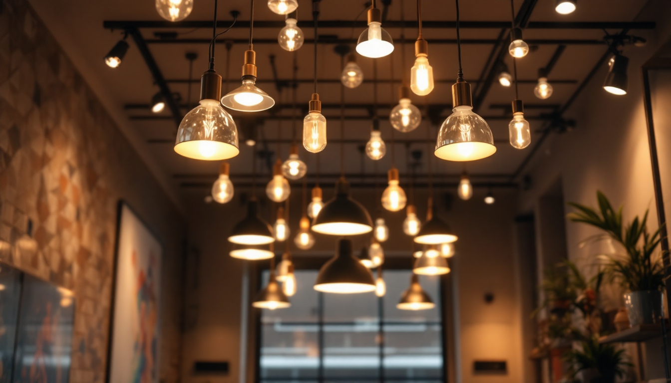 A photograph of a beautifully designed interior space featuring drop ceiling led lights