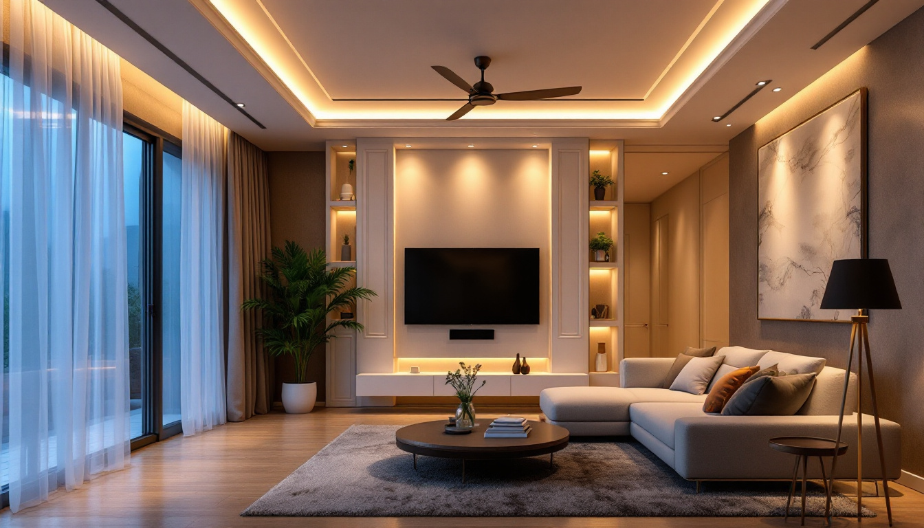 A photograph of a beautifully designed room showcasing various styles of recessed lighting