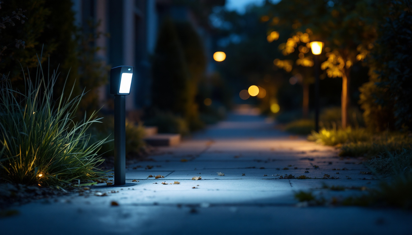 A photograph of capture a photograph of a motion sensor light in action