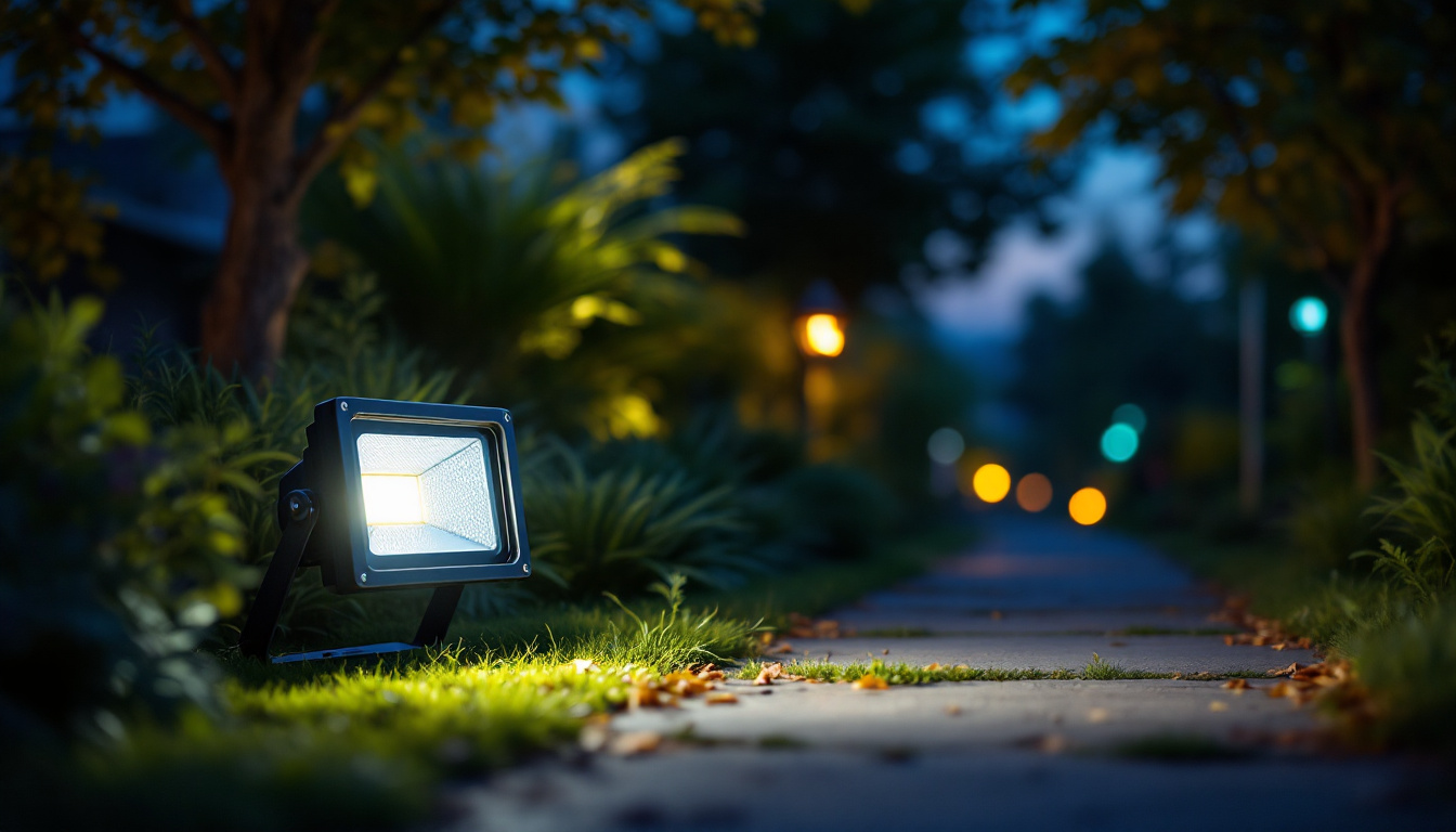 A photograph of a vibrant outdoor scene at dusk