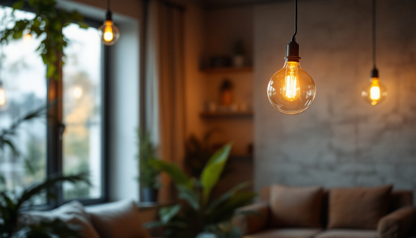 A photograph of a beautifully designed hanging lamp in an aesthetically pleasing setting