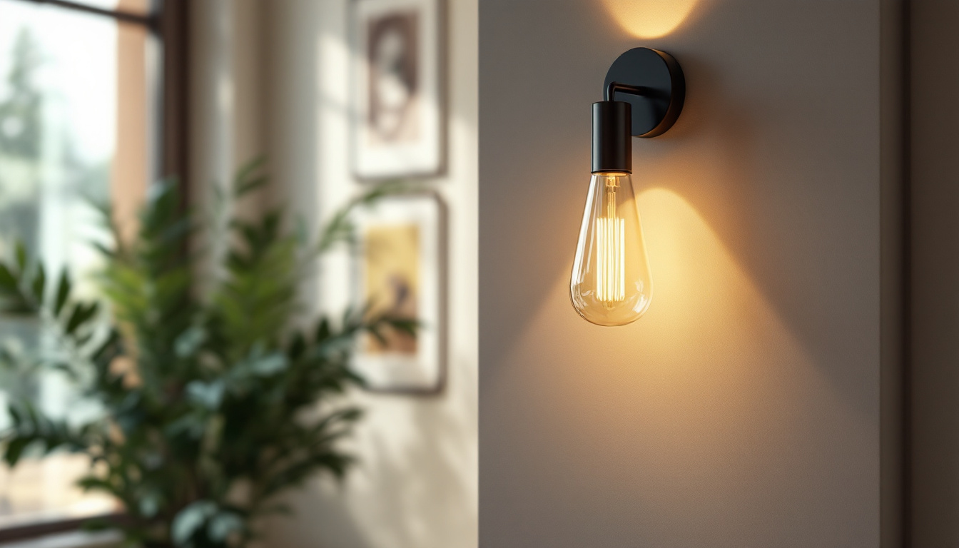 A photograph of a beautifully designed wall sconce in a stylish interior setting