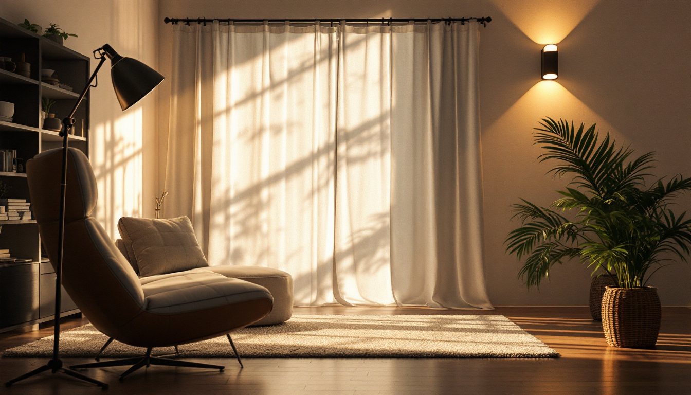 A photograph of a beautifully lit scene showcasing various types of lighting techniques