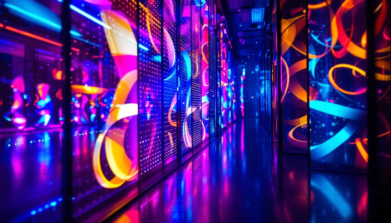 A photograph of a vibrant