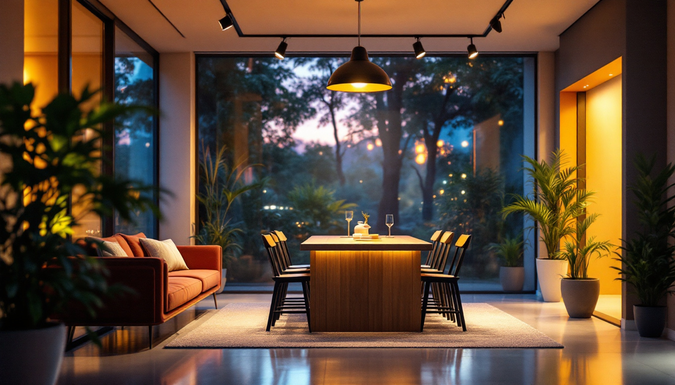 A photograph of a vibrant indoor or outdoor scene illuminated by led lights