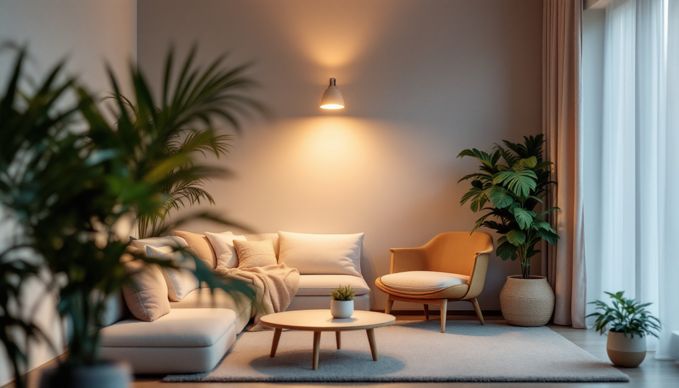 A photograph of a beautifully lit room featuring a modern pot light conversion kit