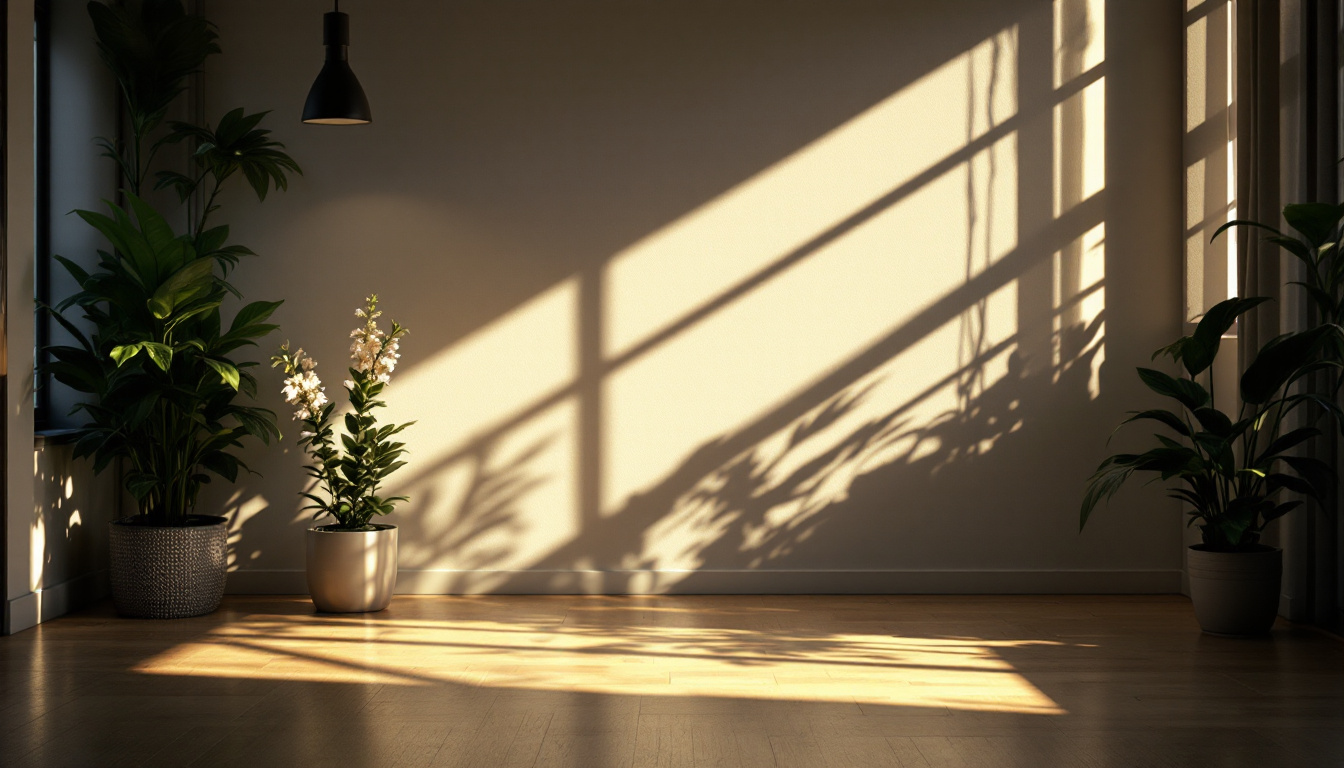 A photograph of a beautifully illuminated scene showcasing various lighting techniques