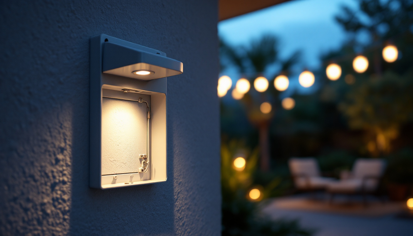 A photograph of capture a photograph of a well-installed exterior junction box