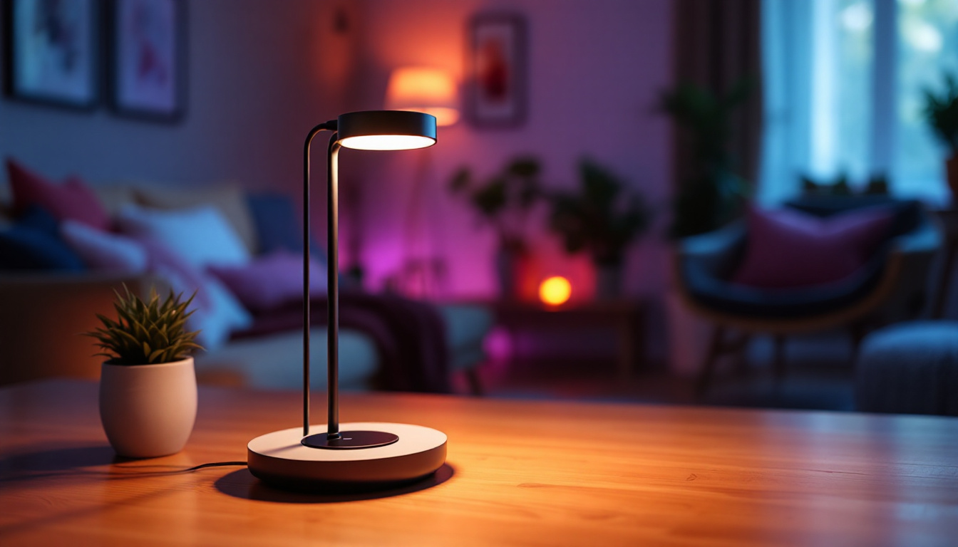 A photograph of a stylish uvo lamp in a cozy