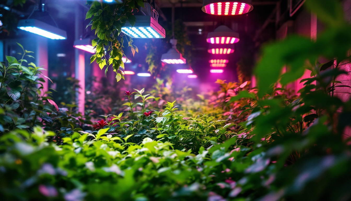 A photograph of a vibrant indoor greenhouse filled with lush