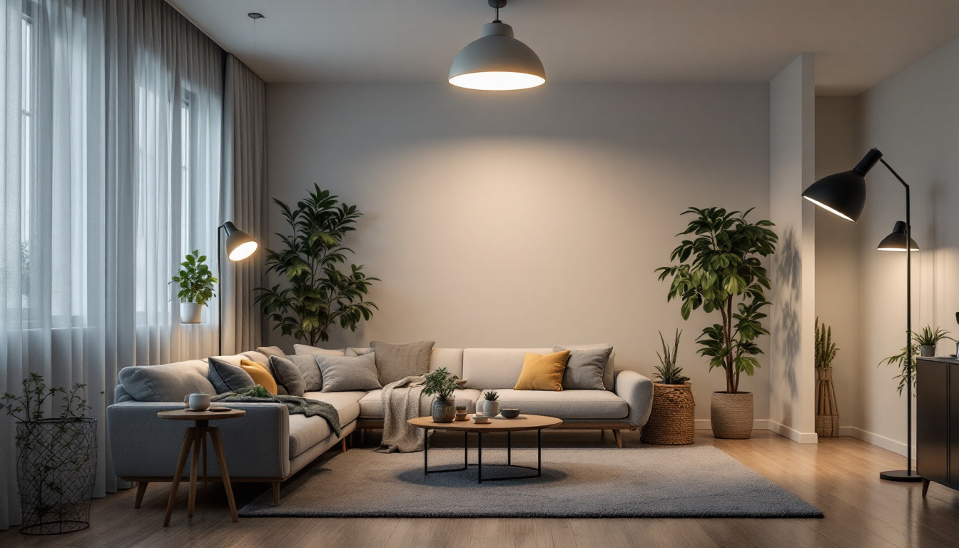 A photograph of a well-lit room showcasing various ge lighting solutions in use