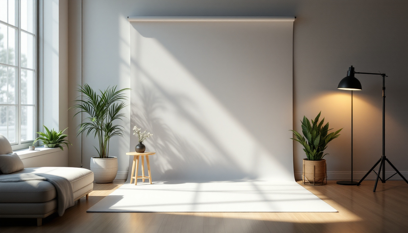 A photograph of a well-lit scene showcasing various lighting techniques