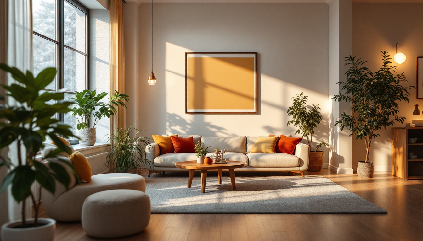 A photograph of a beautifully lit interior space that showcases a variety of lighting sources