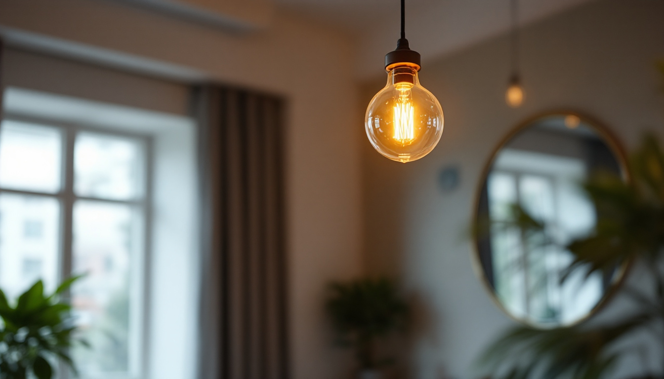 A photograph of a beautifully styled interior featuring an eye-catching hanging light fixture