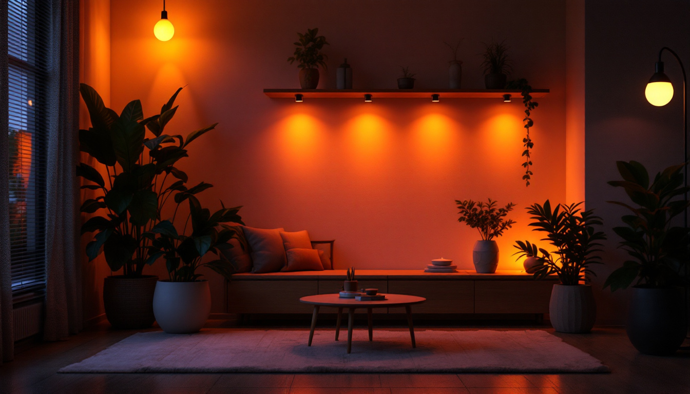 A photograph of a beautifully lit indoor space showcasing the warm glow of og led lights