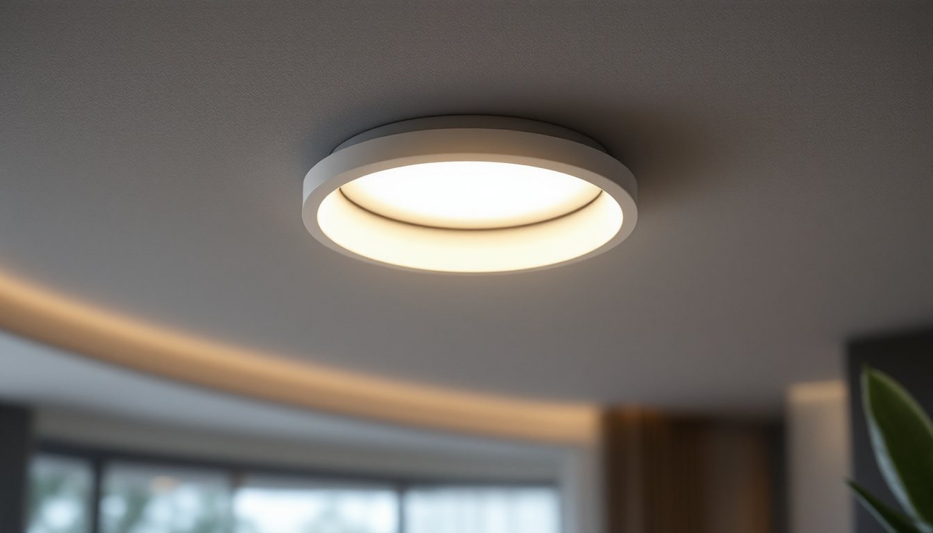 A photograph of a beautifully designed recessed can light fixture installed in a modern living space