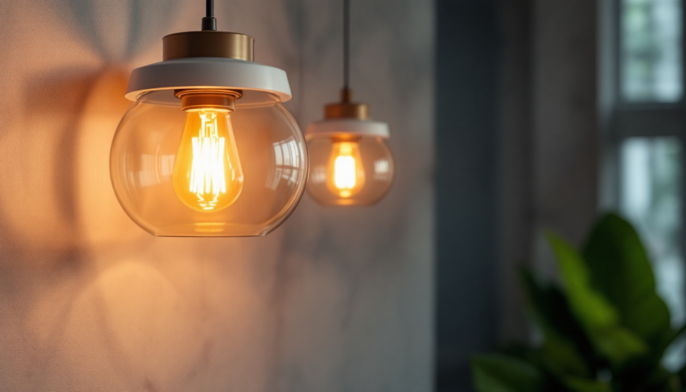 A photograph of a beautifully designed pendant lighting fixture hanging in an aesthetically pleasing interior setting