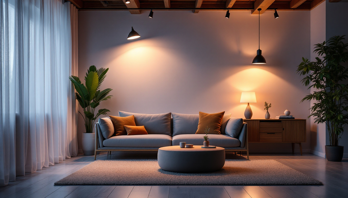 A photograph of a beautifully lit indoor space that showcases the interplay of natural and artificial lighting