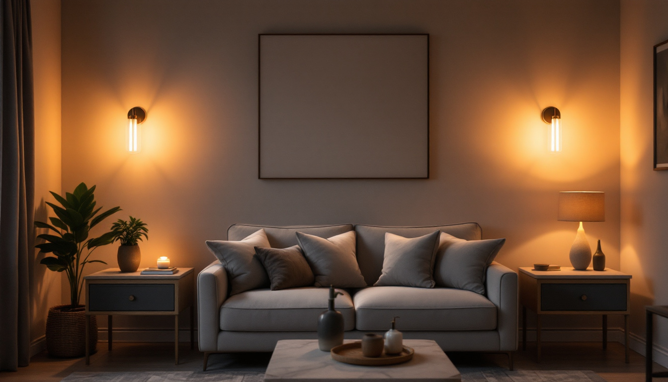 A photograph of a beautifully designed room featuring stylish light sconces that enhance the ambiance