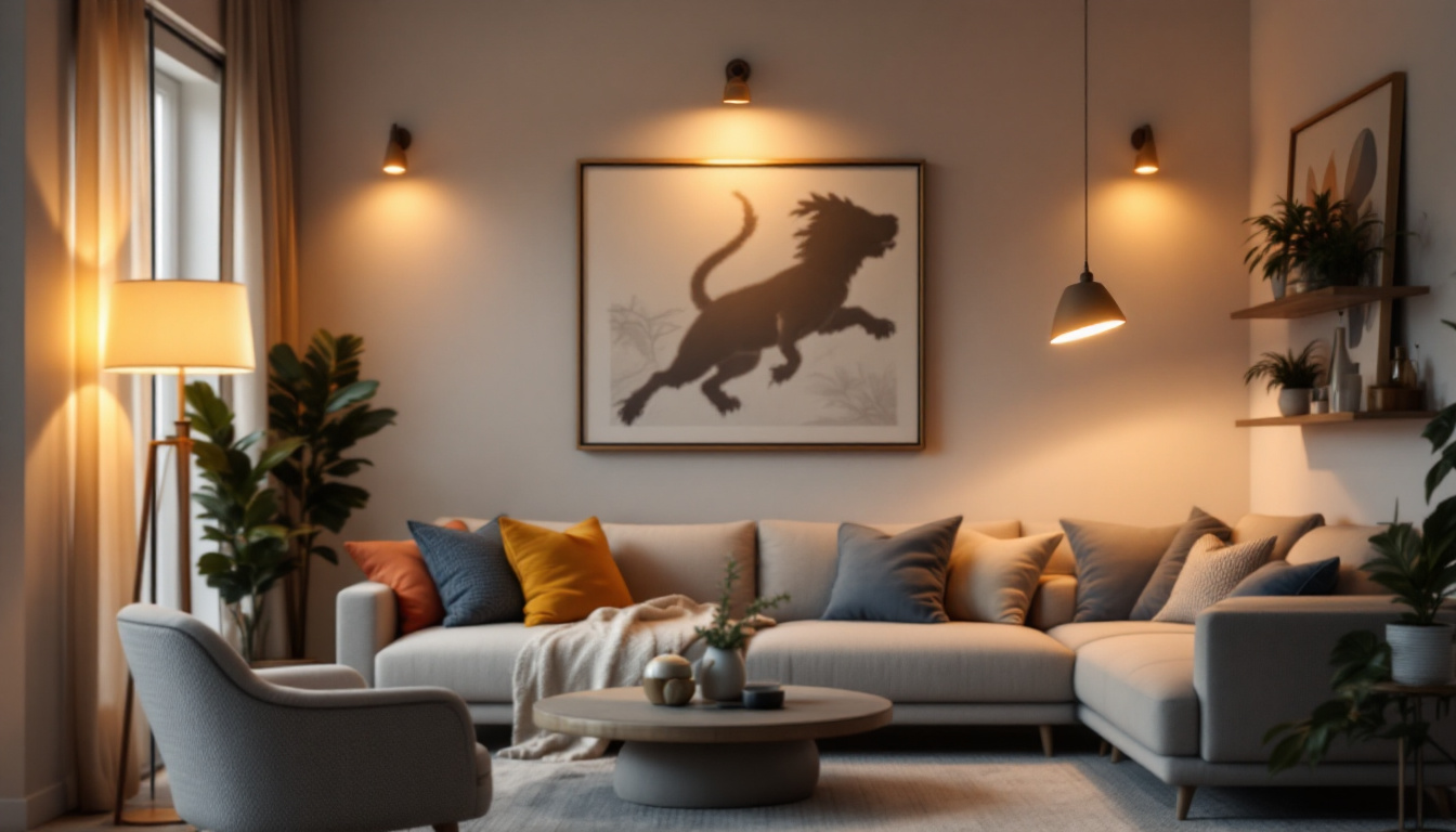 A photograph of a beautifully designed room featuring retrofitted led can lights