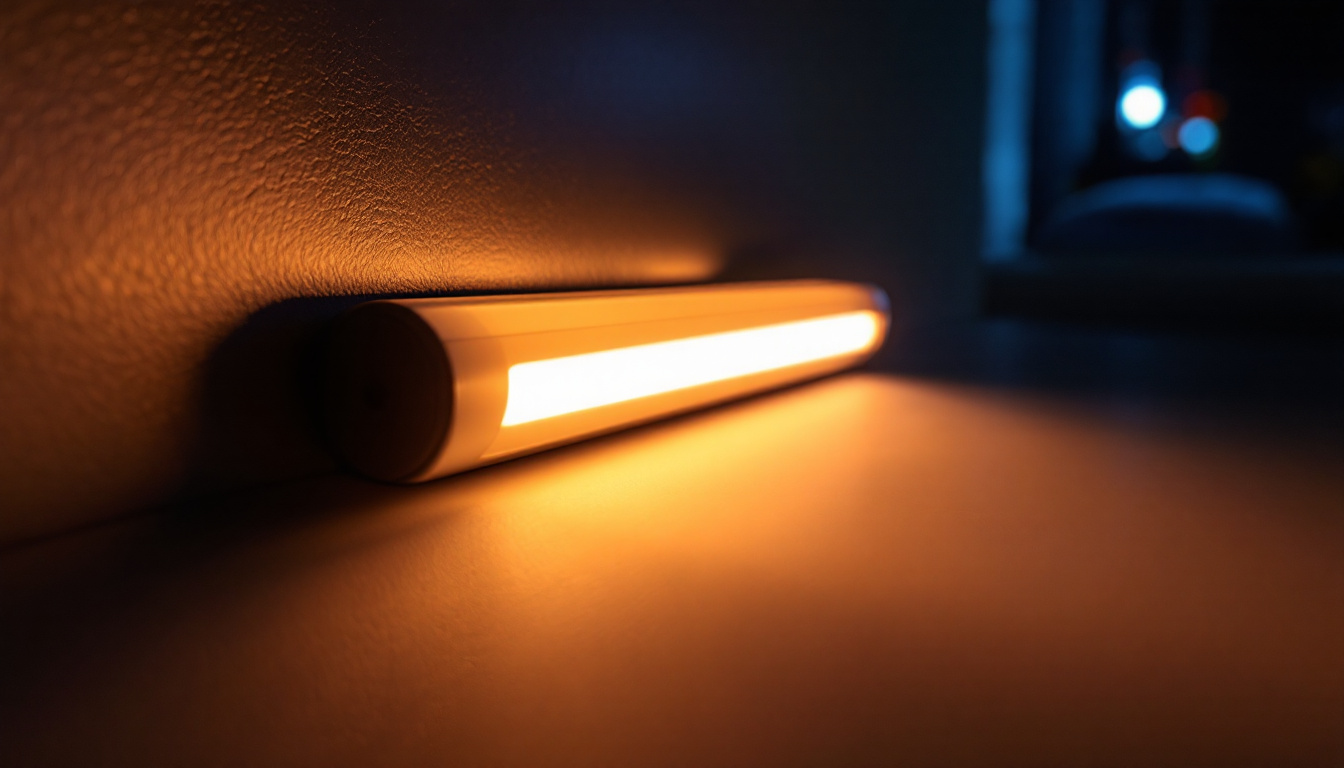 A photograph of a t5 led light in a well-lit environment
