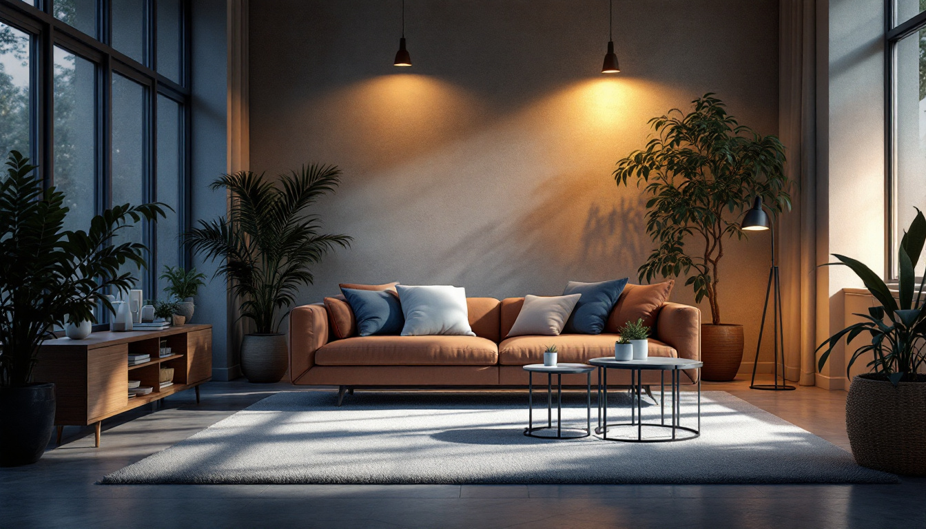 A photograph of a beautifully lit scene showcasing the interplay of natural and artificial light