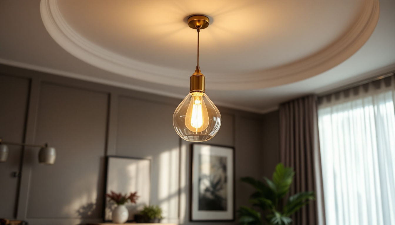 A photograph of capture a photograph of an elegant ceiling-mounted fixture illuminating a stylish room
