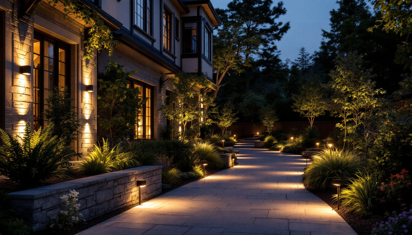 A photograph of a beautifully lit outdoor space featuring a variety of can lights that highlight both cost-effective and high-quality options