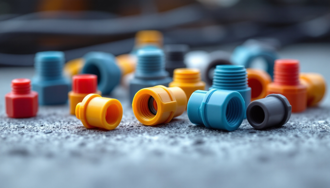 A photograph of a close-up shot of various waterproof wire nuts in different colors and sizes
