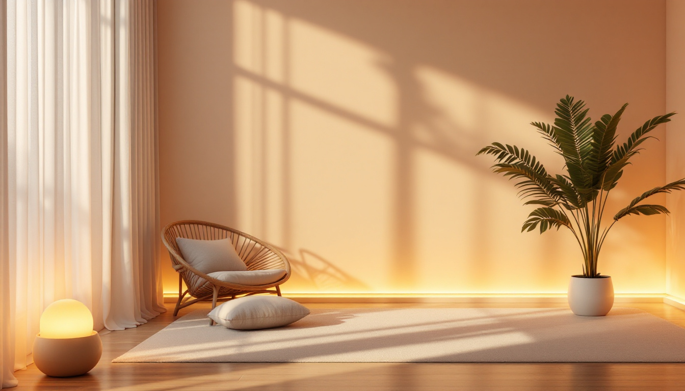 A photograph of a beautifully lit interior space showcasing various types of rejuvenation lighting