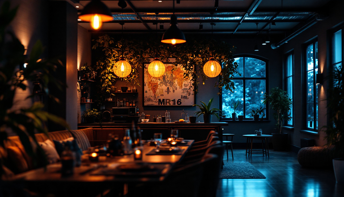 A photograph of a beautifully illuminated space showcasing mr16 bulbs in action
