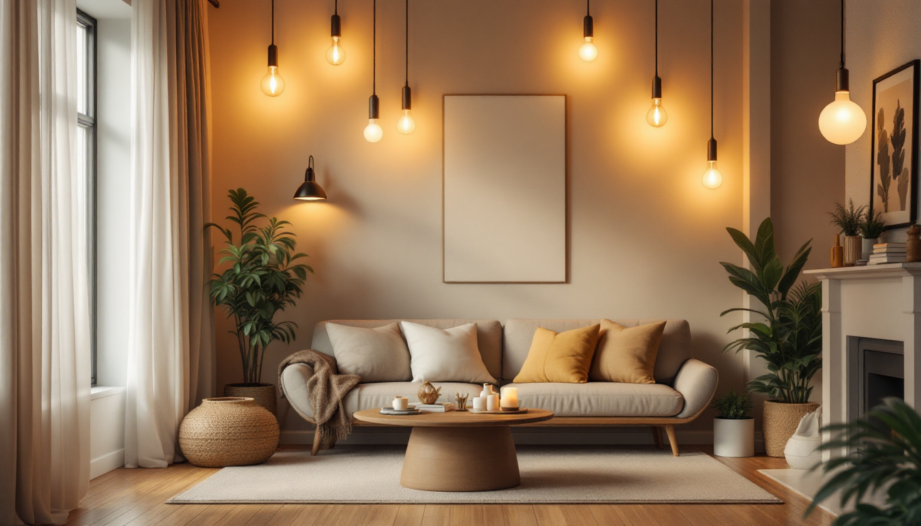 A photograph of a beautifully styled room featuring an array of low-cost light fixtures