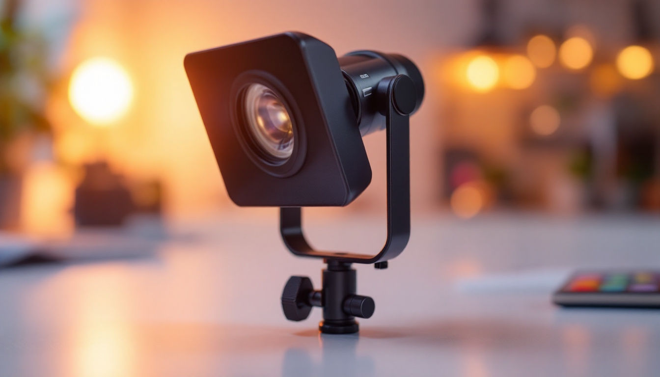 A photograph of a well-designed light mounting bracket in use