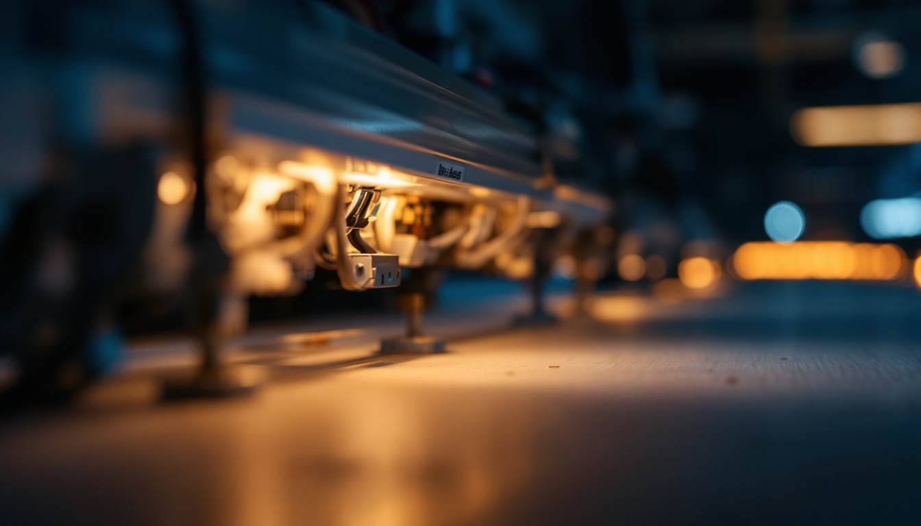 A photograph of a close-up of a fluorescent light ballast