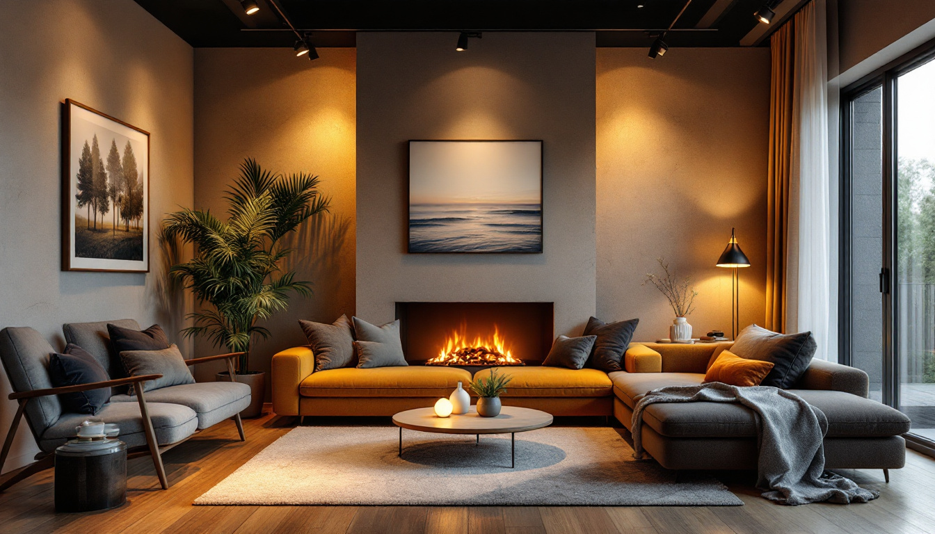 A photograph of a beautifully designed room showcasing 6-inch can lights in action