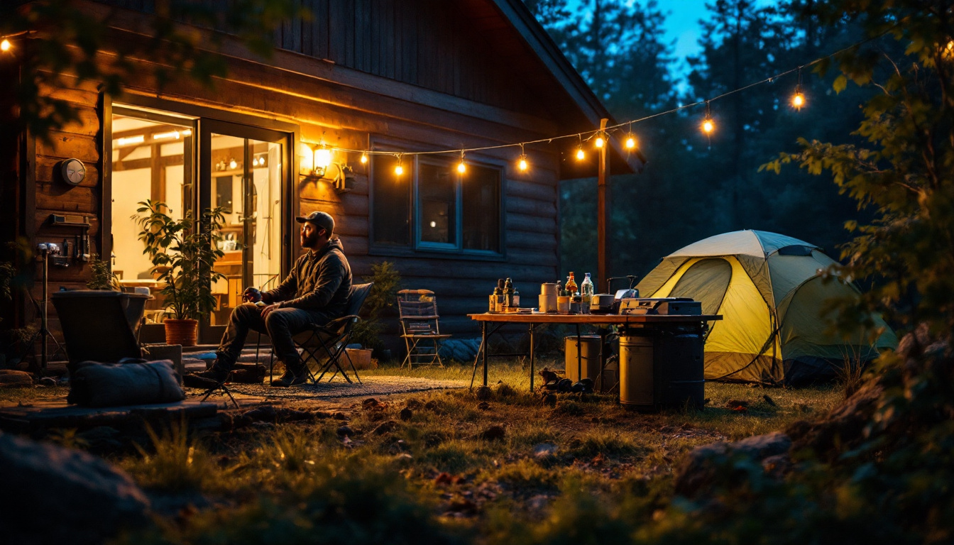 A photograph of a well-lit outdoor scene featuring johnson outdoors products in use