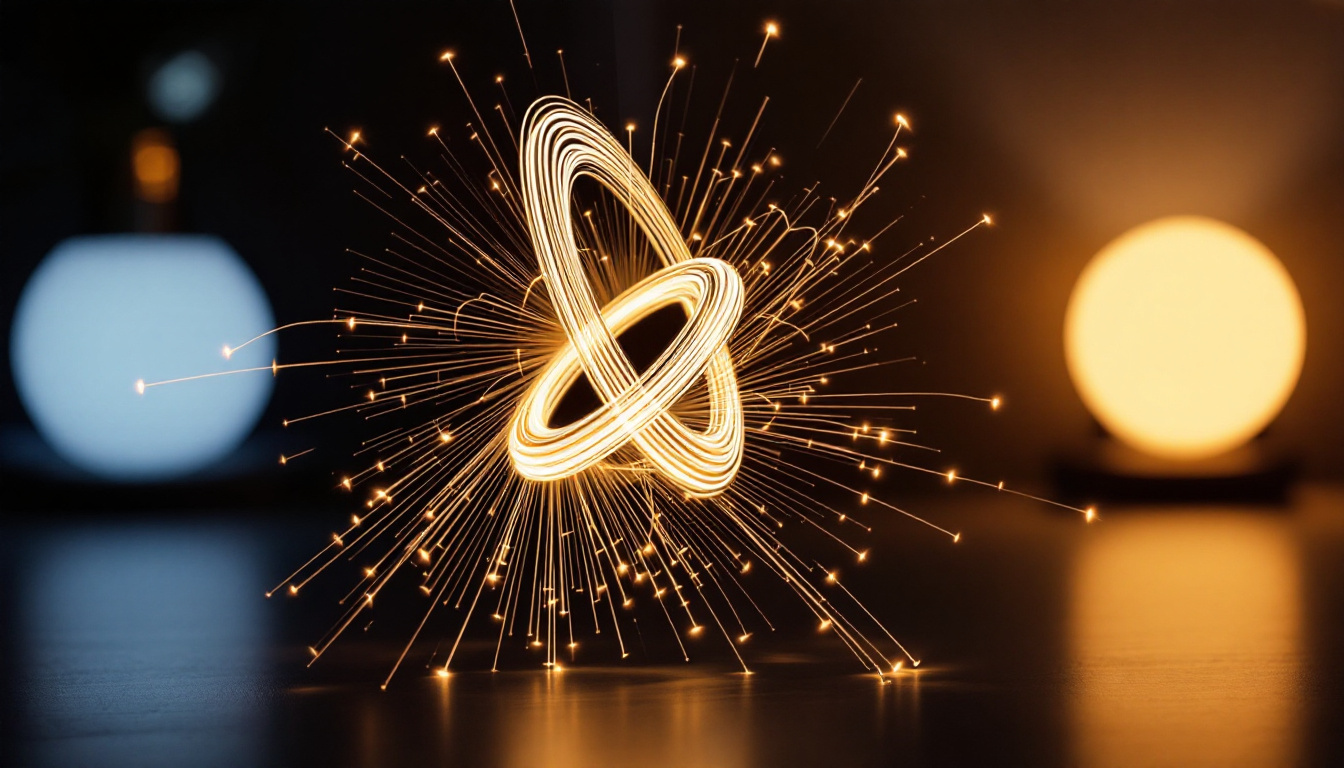 A photograph of a wobble light in action