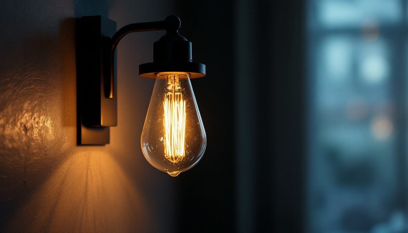 A photograph of capture a photograph of a beautifully designed electric lighting fixture in a stylish outlet setting