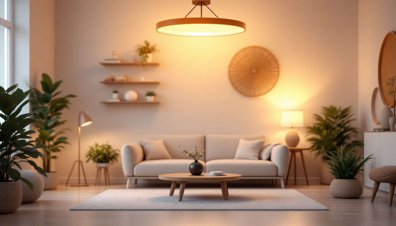 A photograph of a beautifully designed lighting fixture in a well-lit room