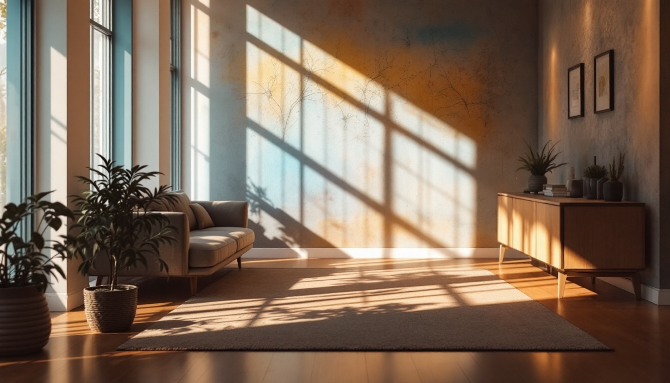 A photograph of a beautifully lit indoor space showcasing various lighting techniques
