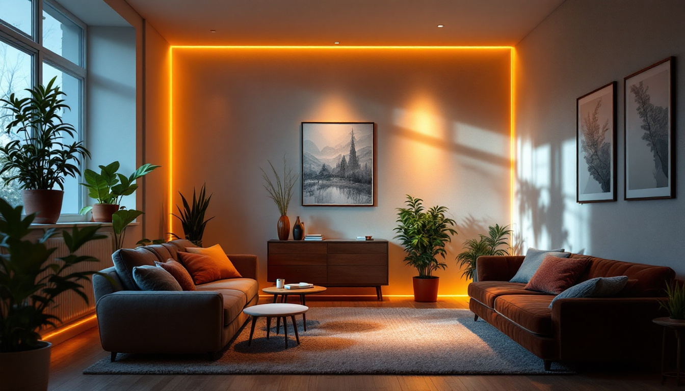 A photograph of a beautifully lit interior space showcasing upward lighting techniques